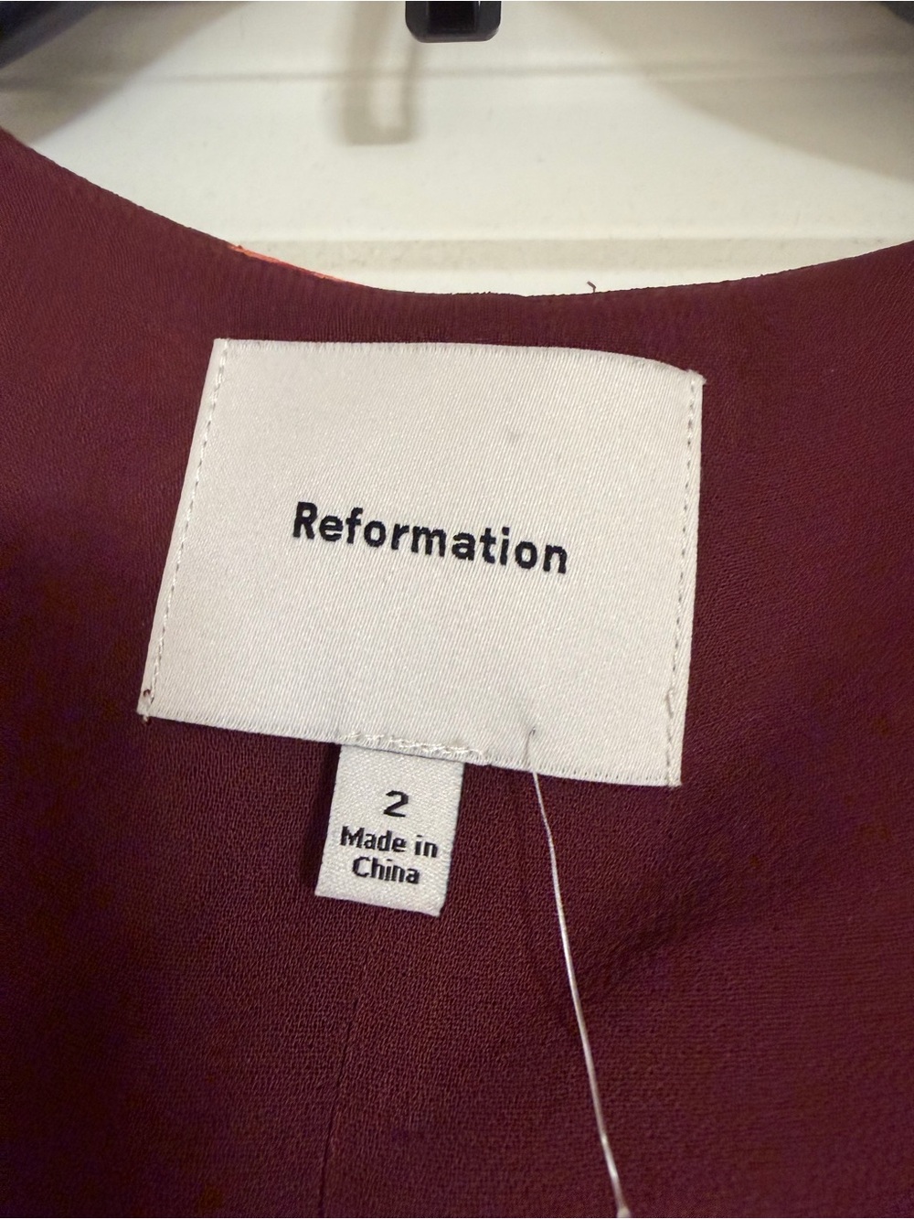 Reformation Floral Wine Maxi Dress - Picture 5 of 9